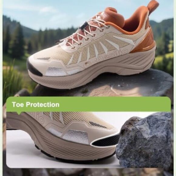 Men\'s Athletic Shoes - Beige and Tan main image 4